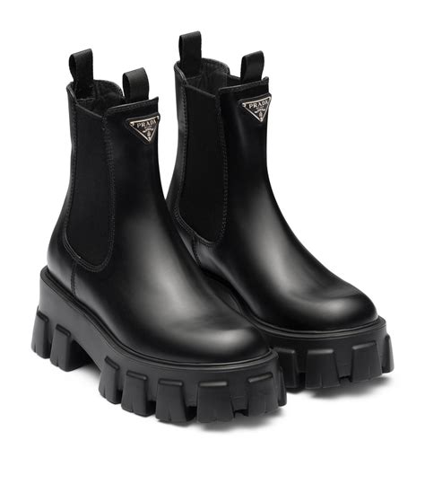 prada mini boots|prada 55 leather ankle boots.